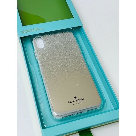 Kate Spade New York Silver Glitter Mirror Ombre iPhone XS Max, X/XS MSRP$45 NWB - Picture 1 of 8